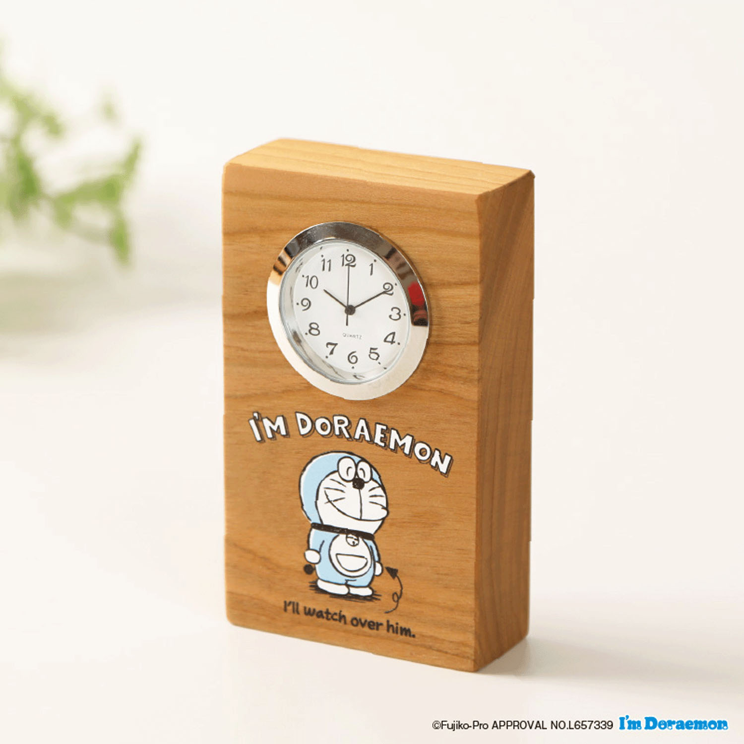 ドラえもん 置き時計 ほほえみ - 画像1