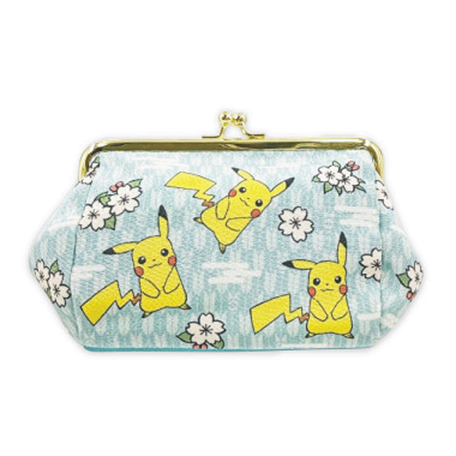 ポケモン がま口ポーチ  和柄 ピカチュウ