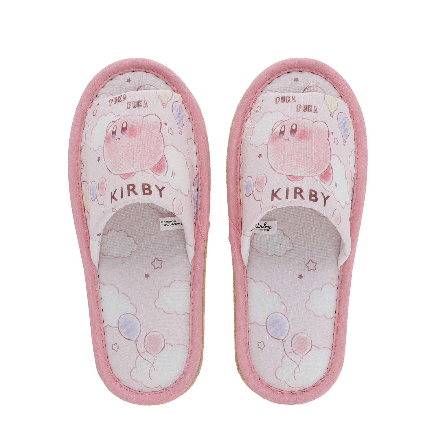 星のカービィ  「コットンキャンディスカイ」スリッパ - 画像1