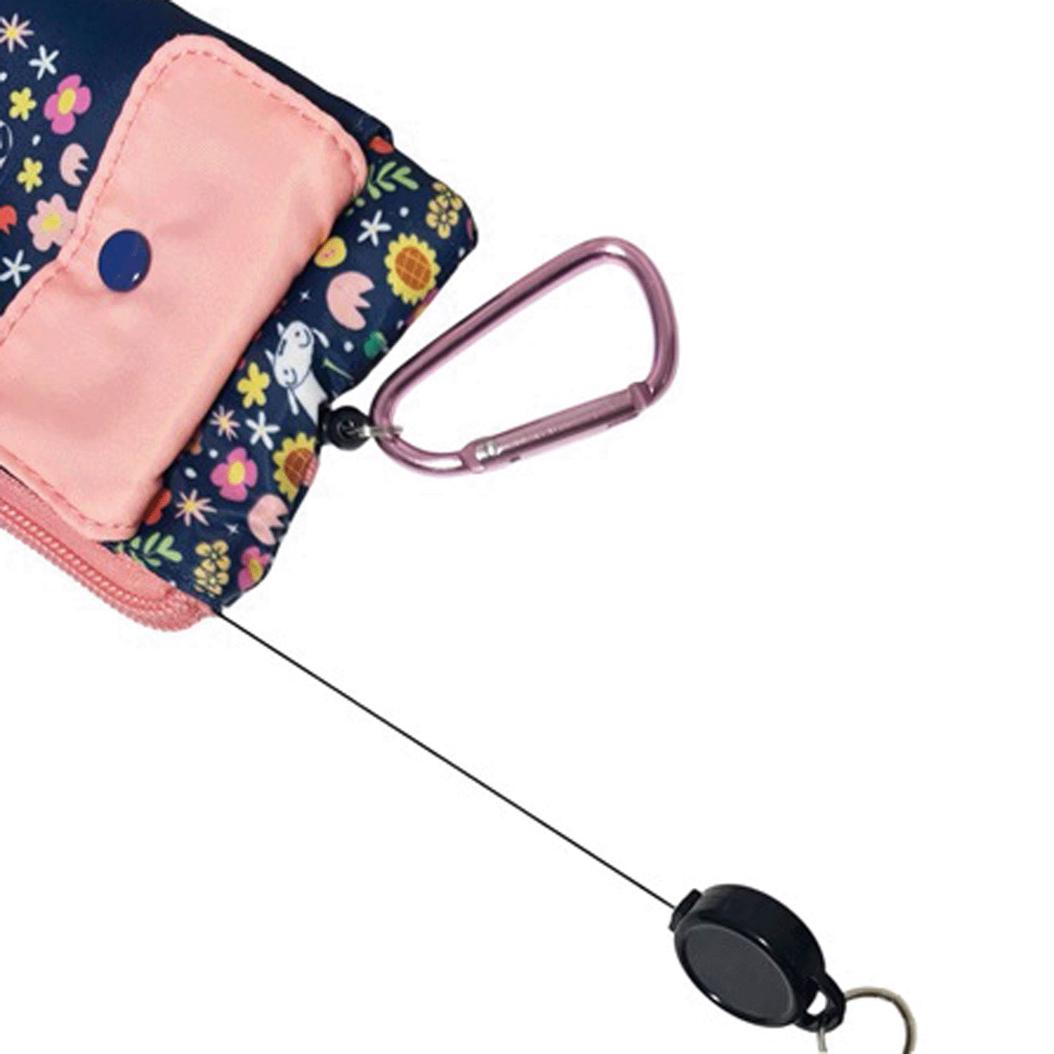 クレヨンしんちゃん リール付きパスケース フラワー ネイビー - 画像6