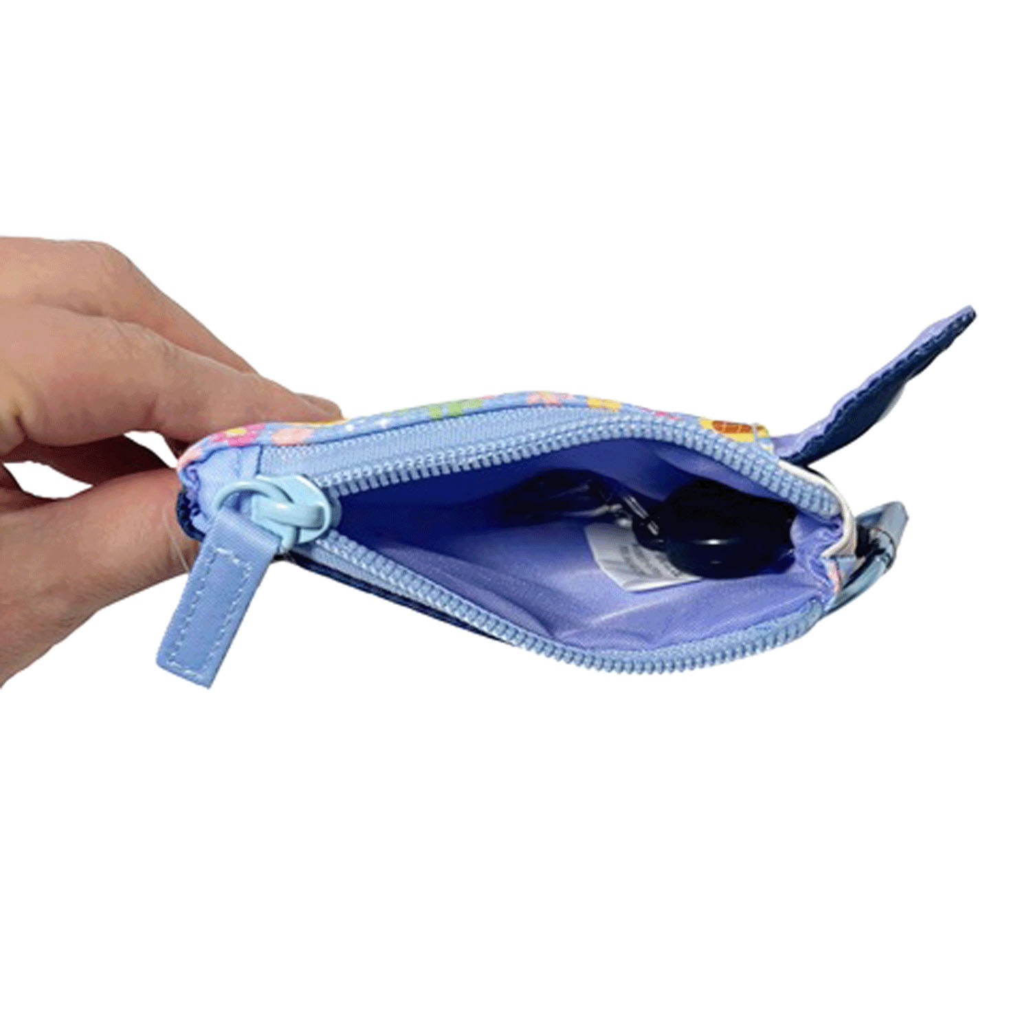 クレヨンしんちゃん リール付きパスケース フラワー ブルー - 画像5