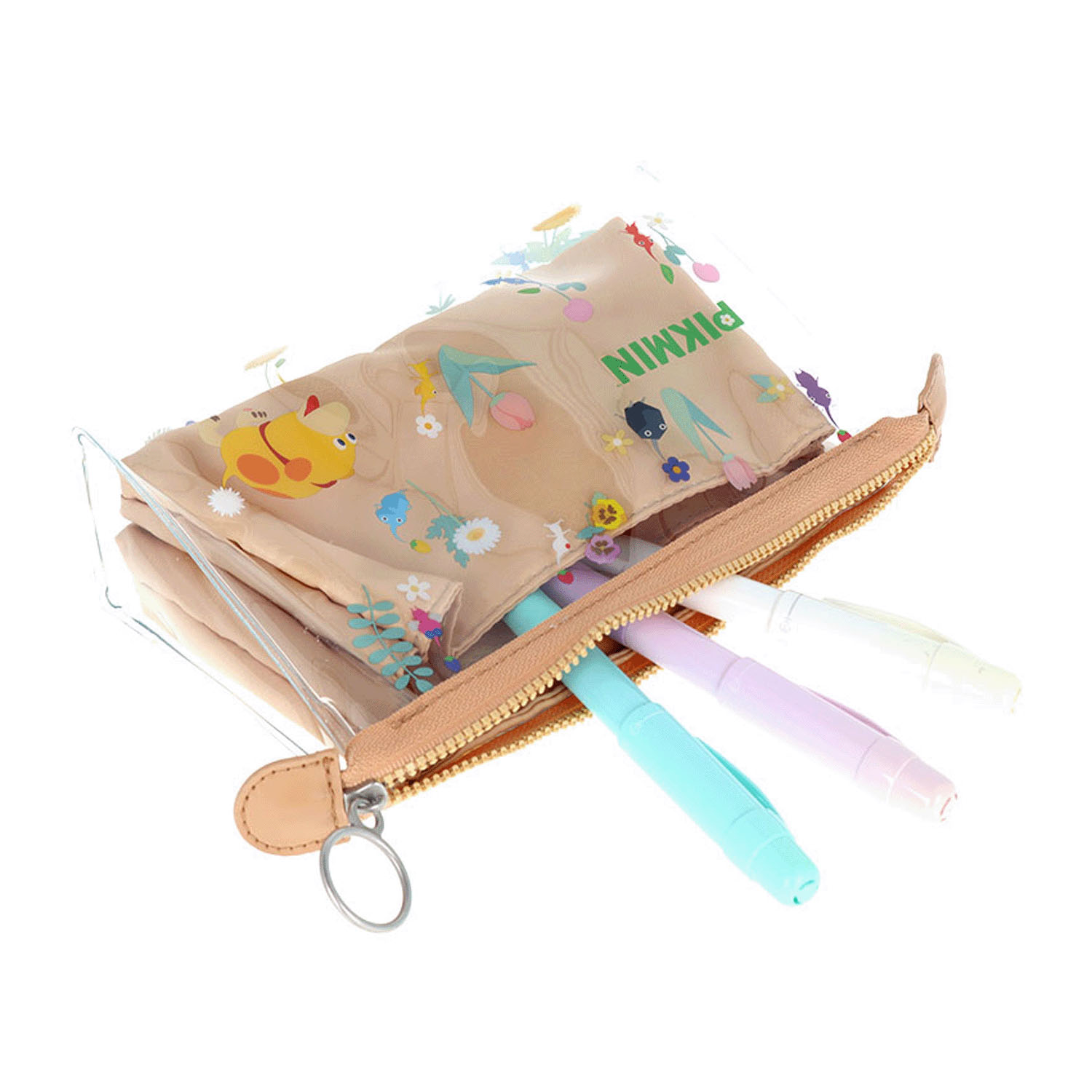 ピクミン クリアポーチ マチ mitte ベージュ - 画像3