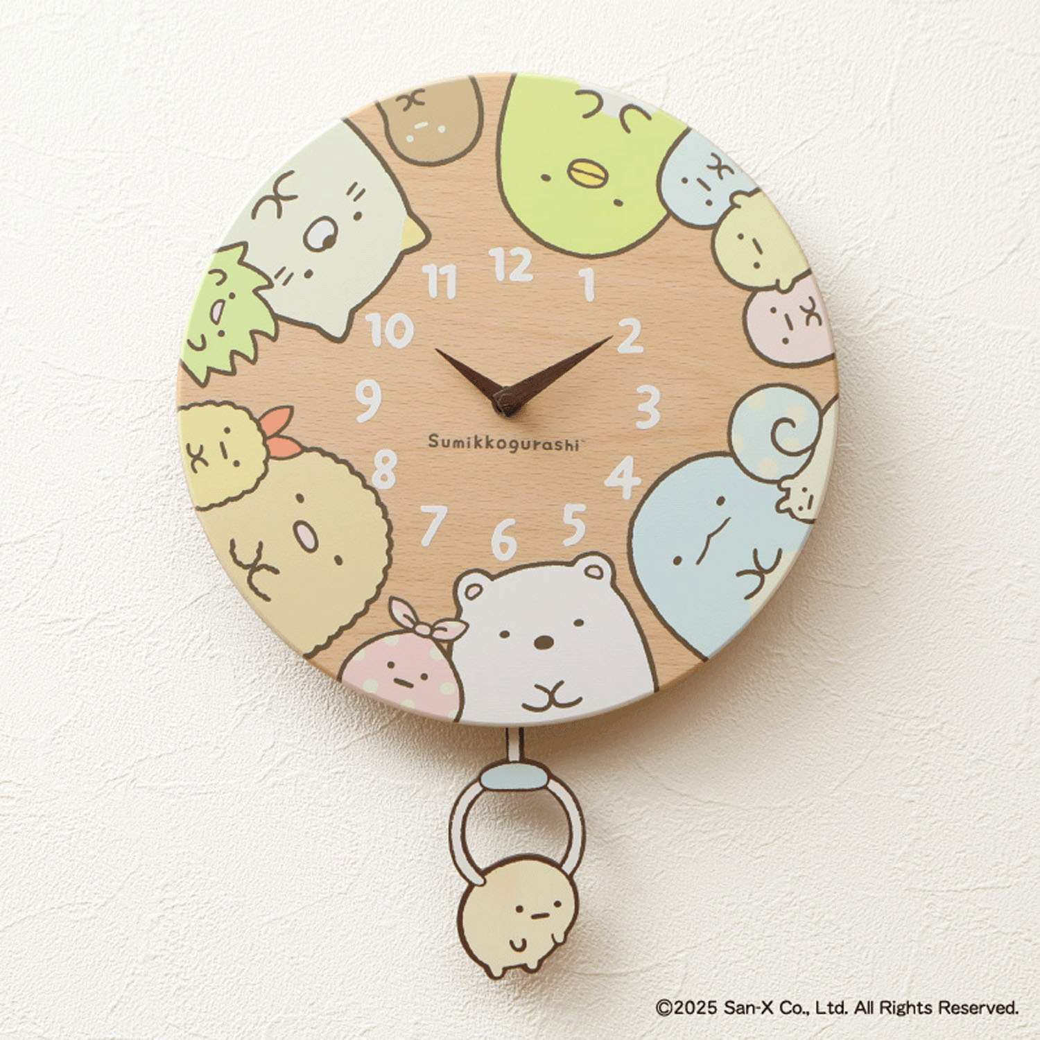 すみっコぐらし 掛け時計 すみっコなかま