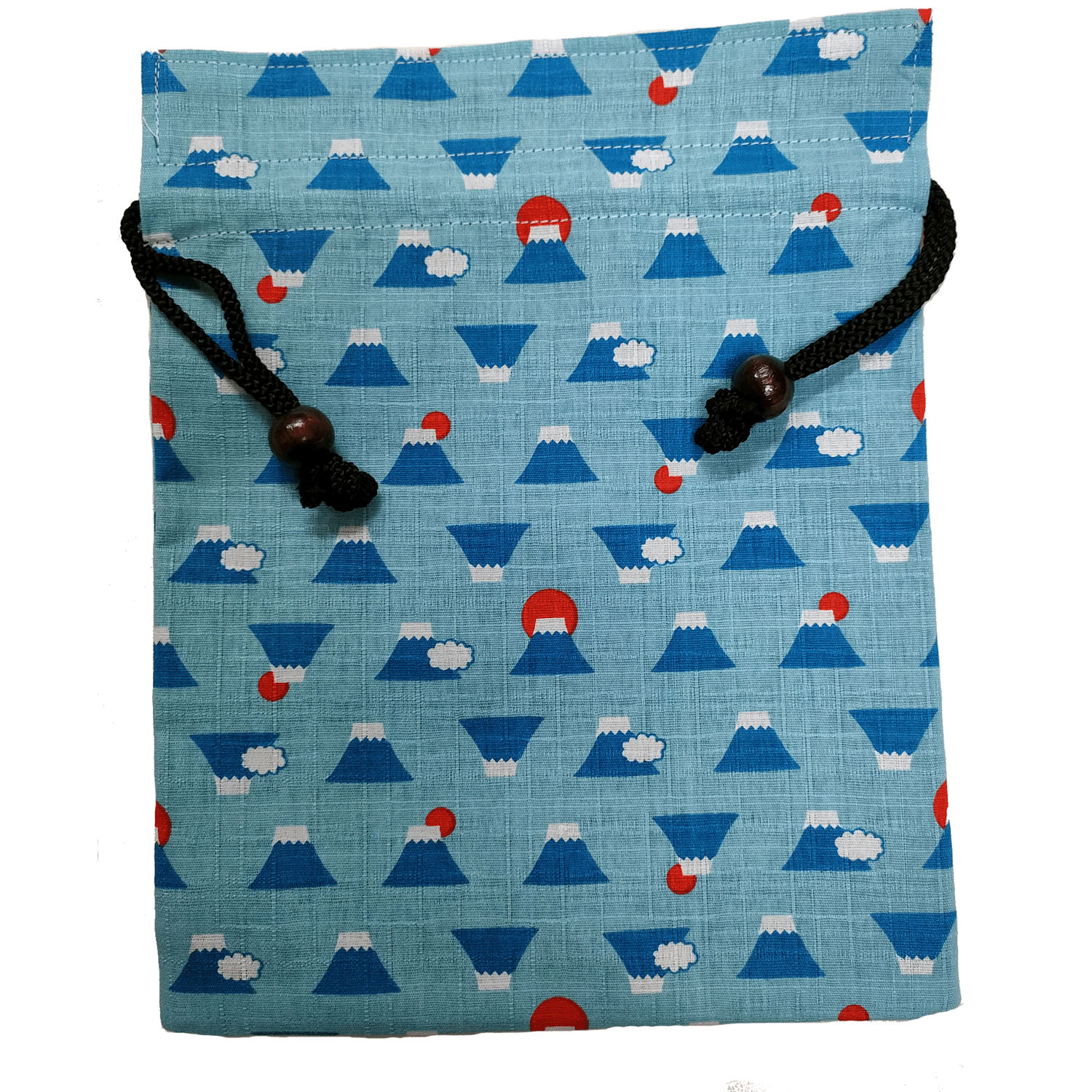 新富士山木玉付巾着 - 画像3