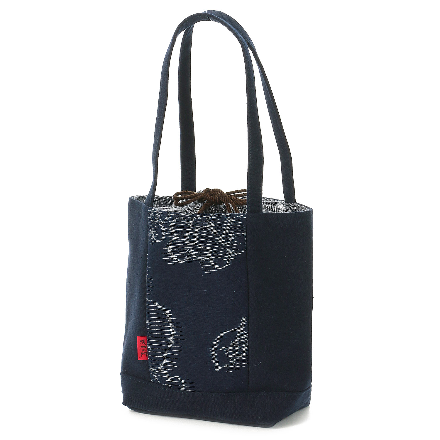 久留米絣 儀右ヱ門  真ん中手織地トート