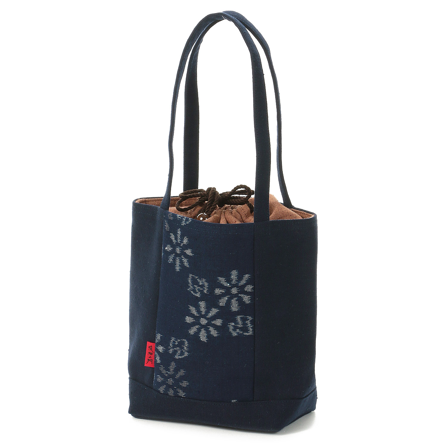 久留米絣 儀右ヱ門  真ん中手織地トート