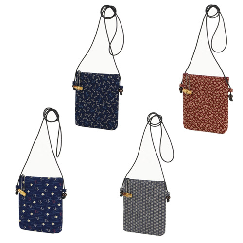 竹玉付き 天ファスナー ポシェット