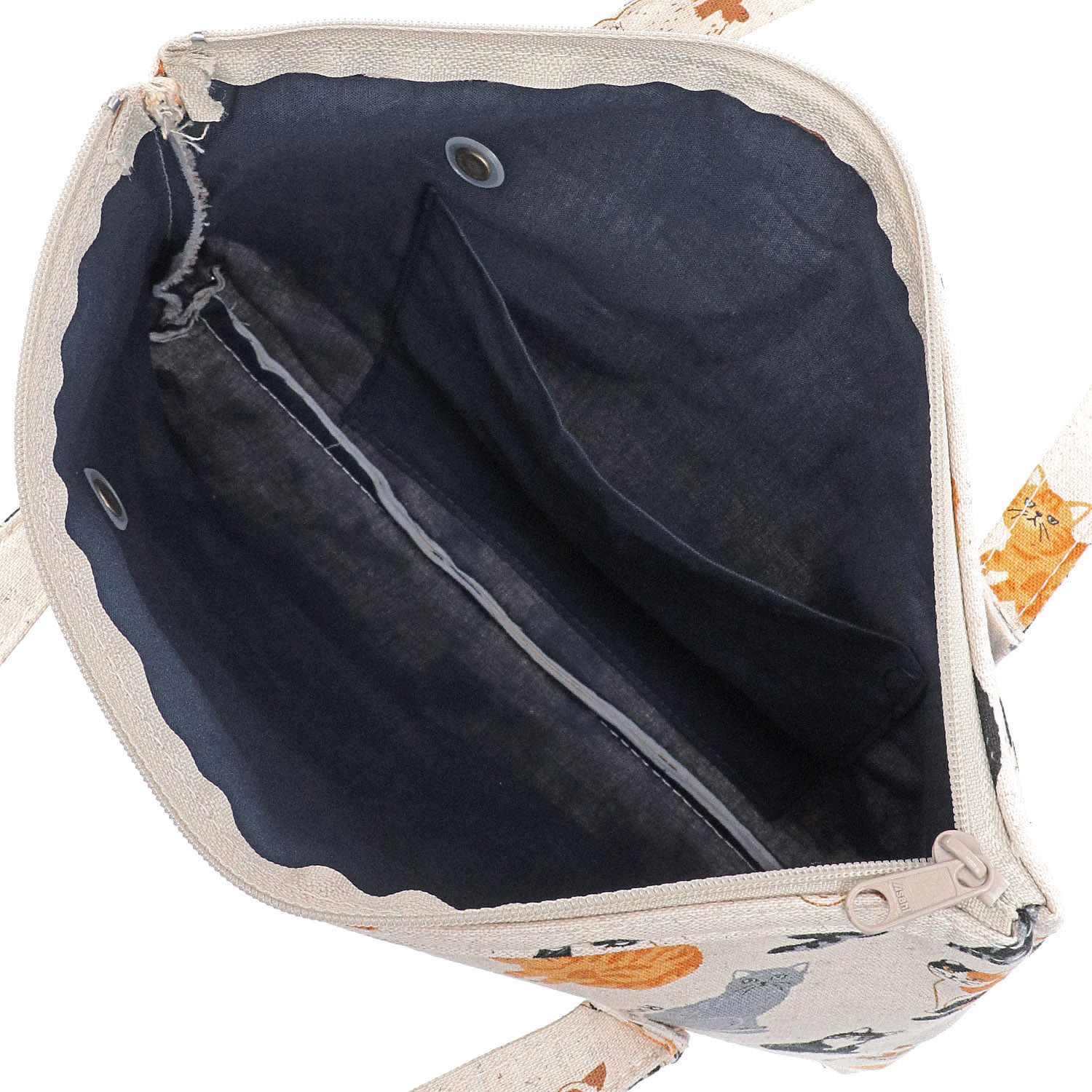 天ファスナー手提げ ねこびより - 画像2