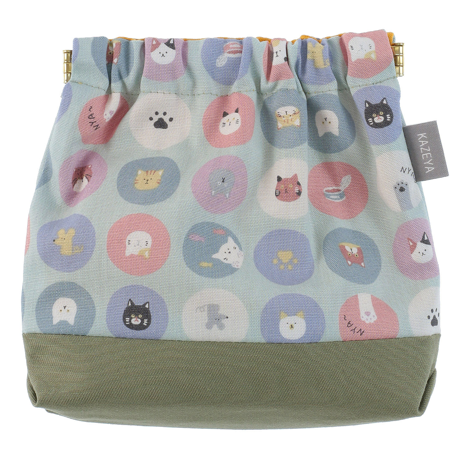 ばねポーチ ドット猫 - 画像4