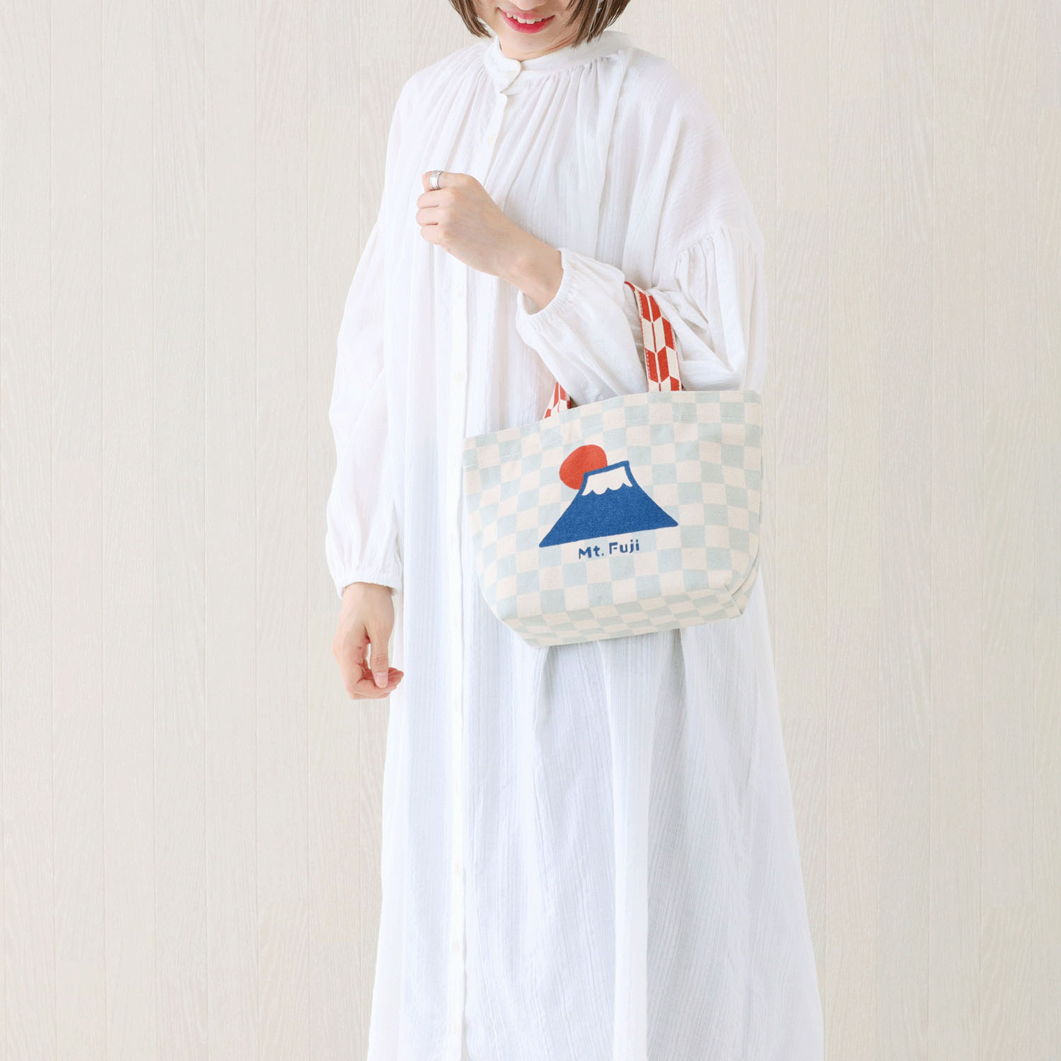 キャンバスバッグ 市松富士山 - 画像8