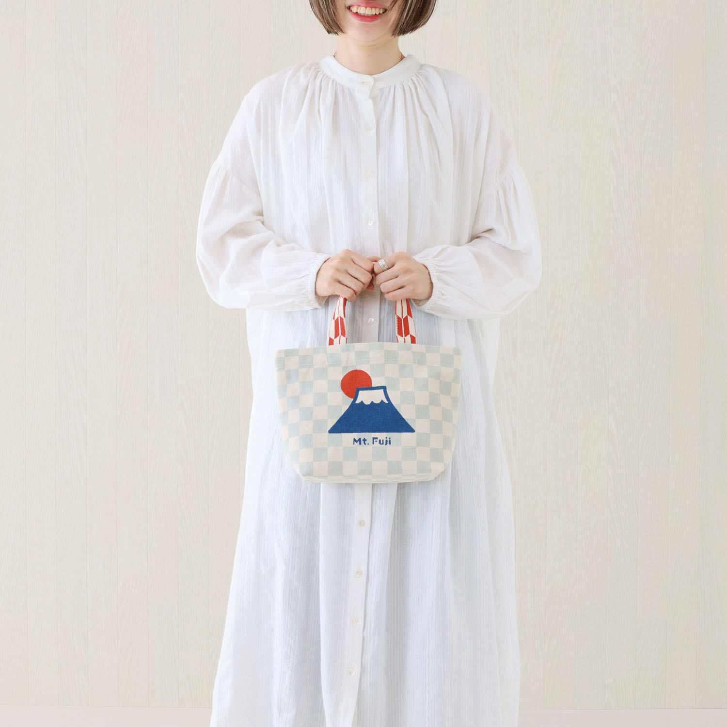 キャンバスバッグ 市松富士山 - 画像9