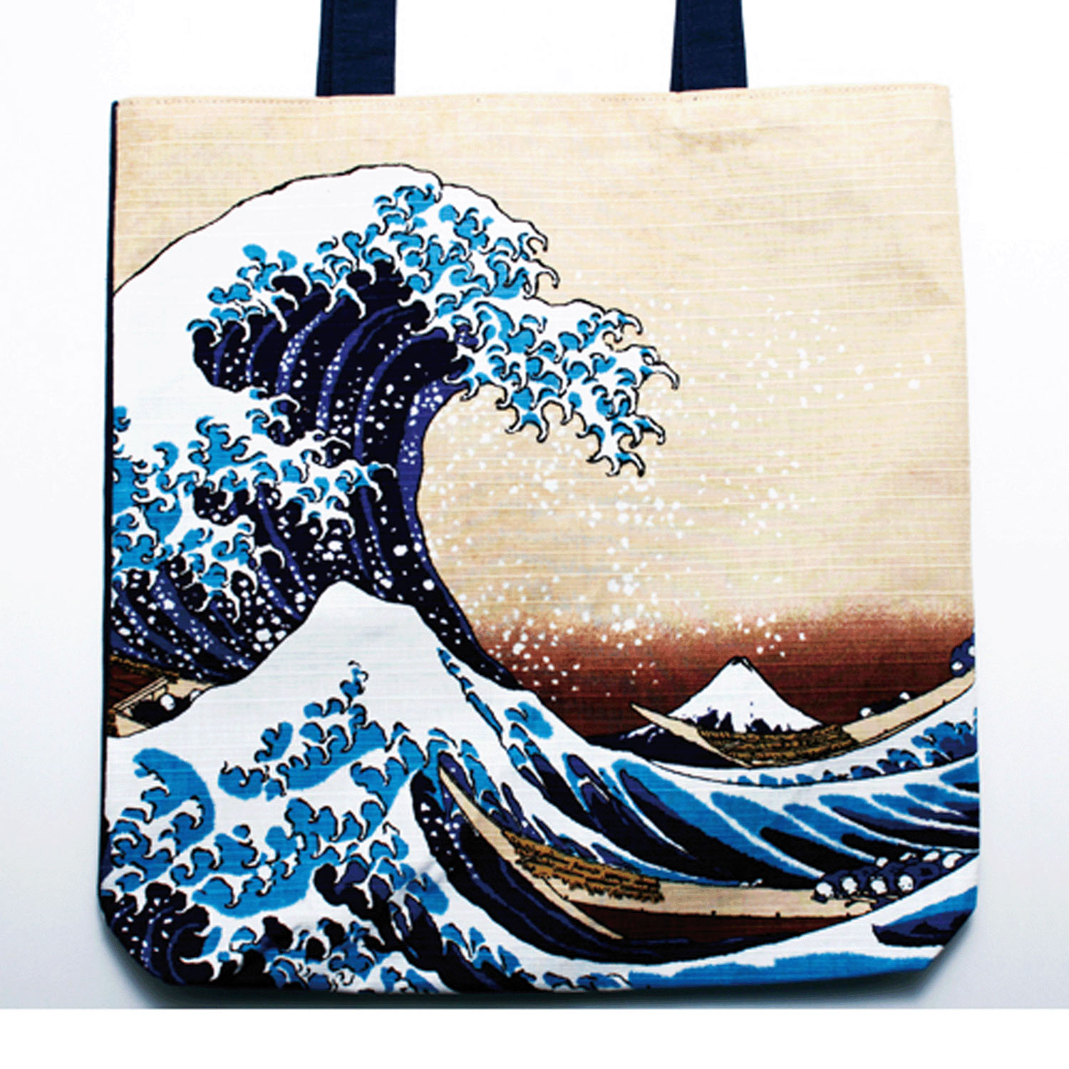 肩掛けトートバッグ 浪裏