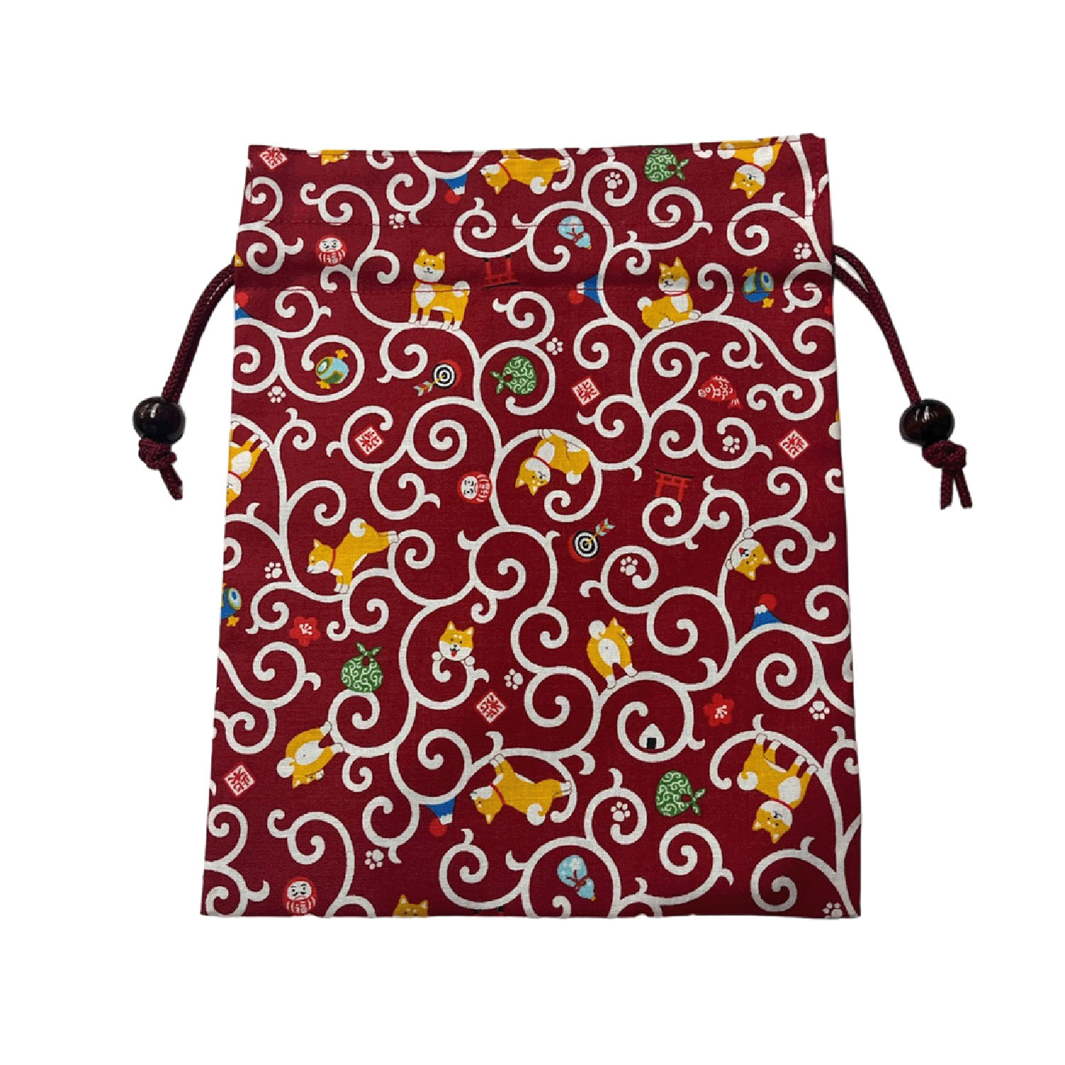 平巾着 柴犬唐草 - 画像2