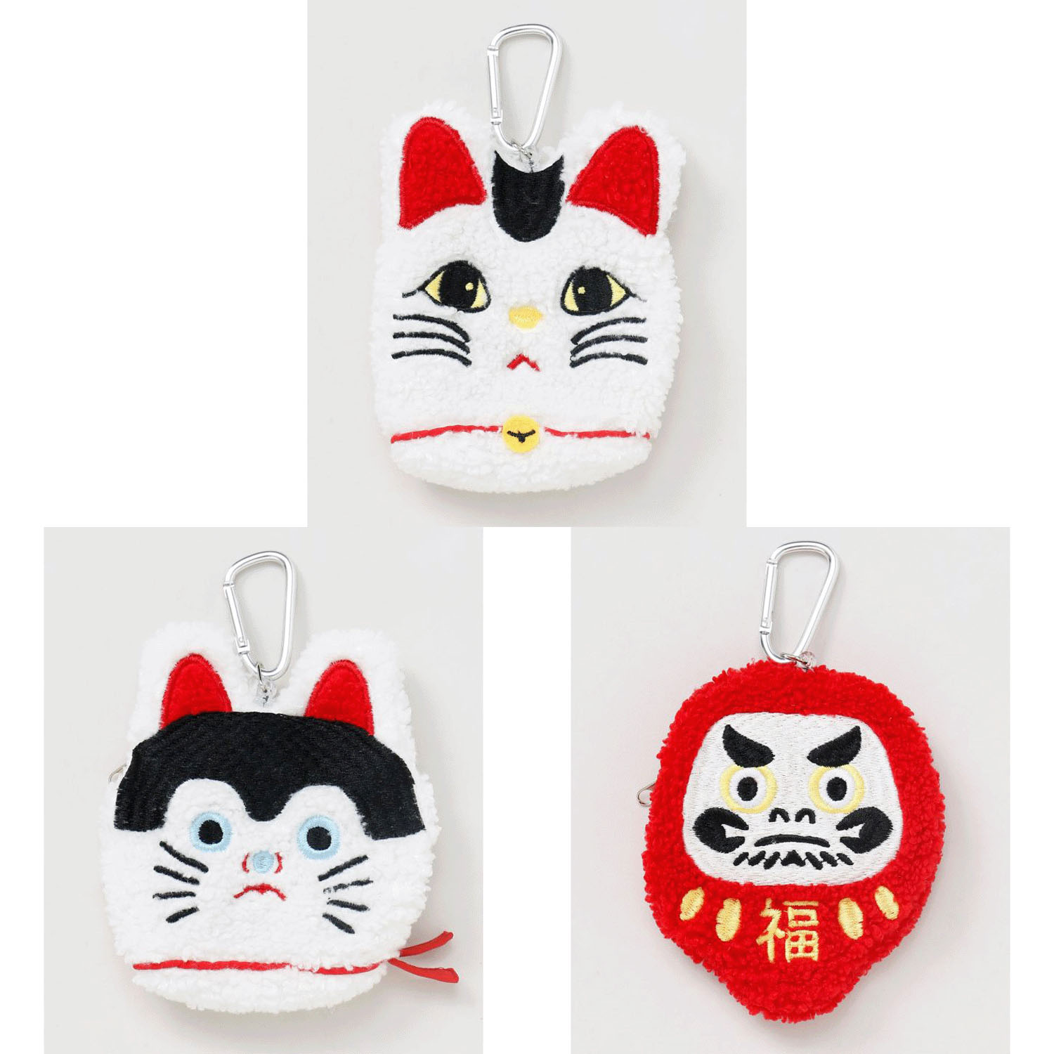 民芸モチーフのリールポーチ