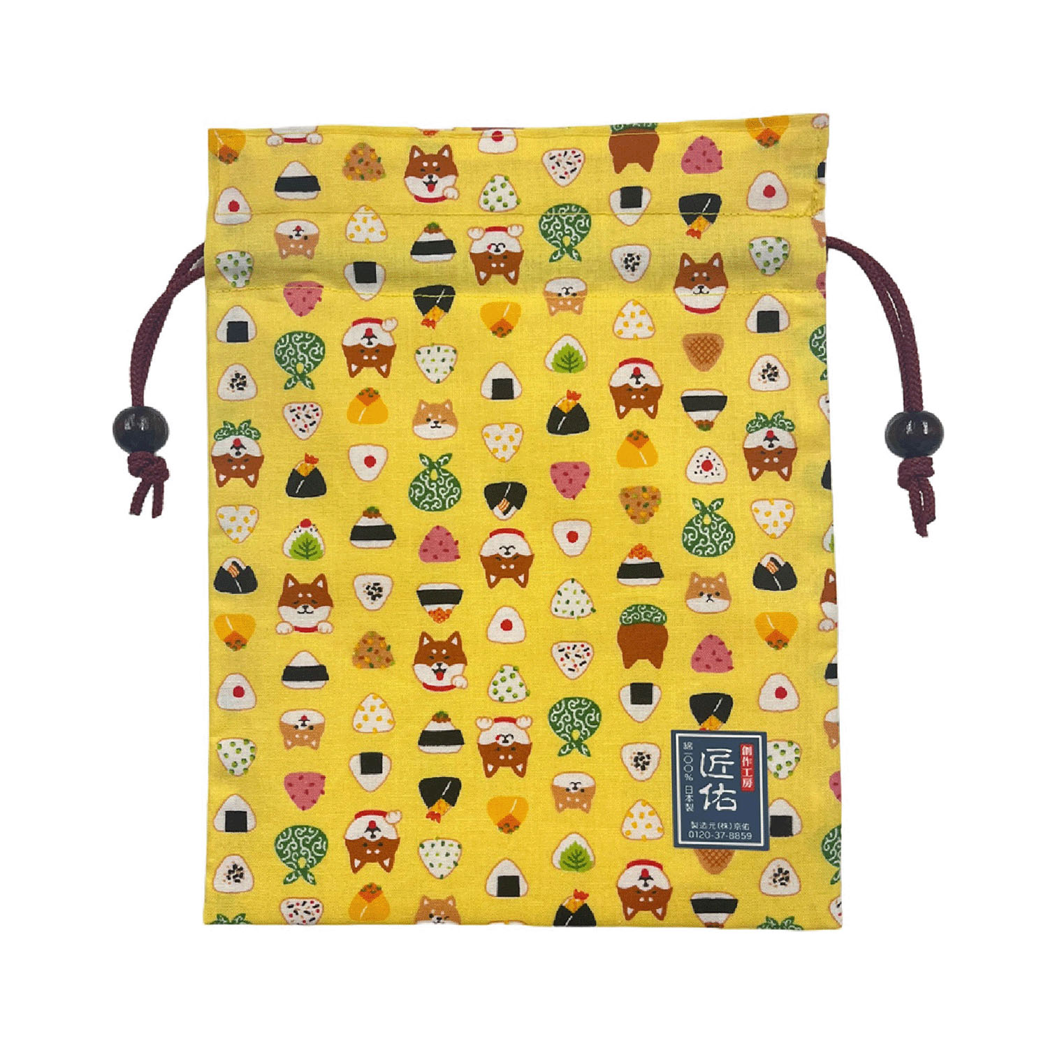 平巾着 柴犬おにぎり - 画像4