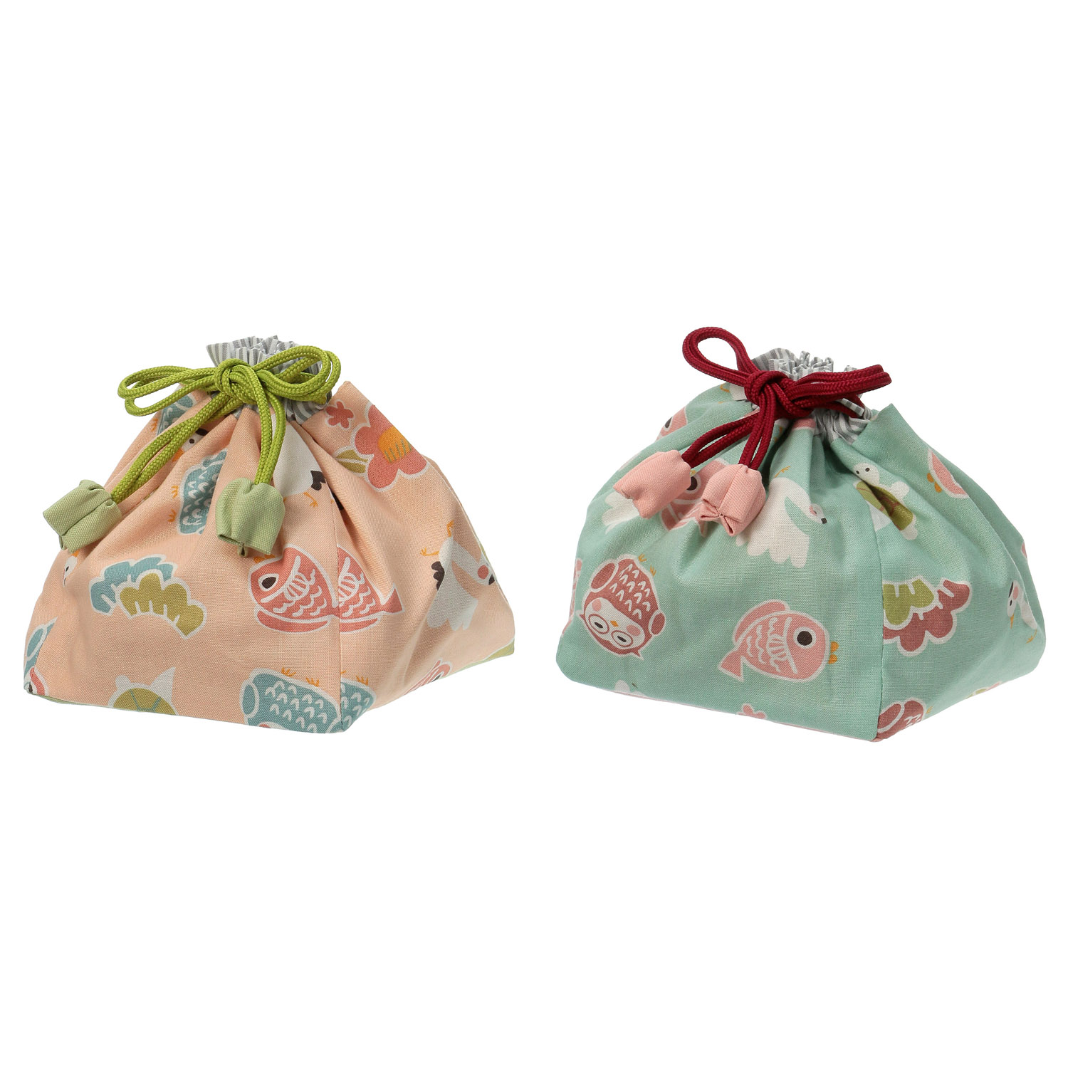 巾着ポーチ めでたい - 画像1