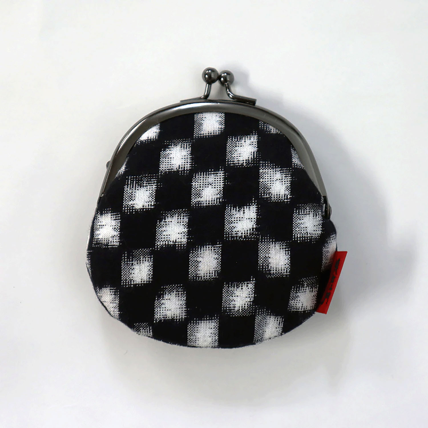 久留米絣 がま口2．5寸 丸型小銭入 - 画像4