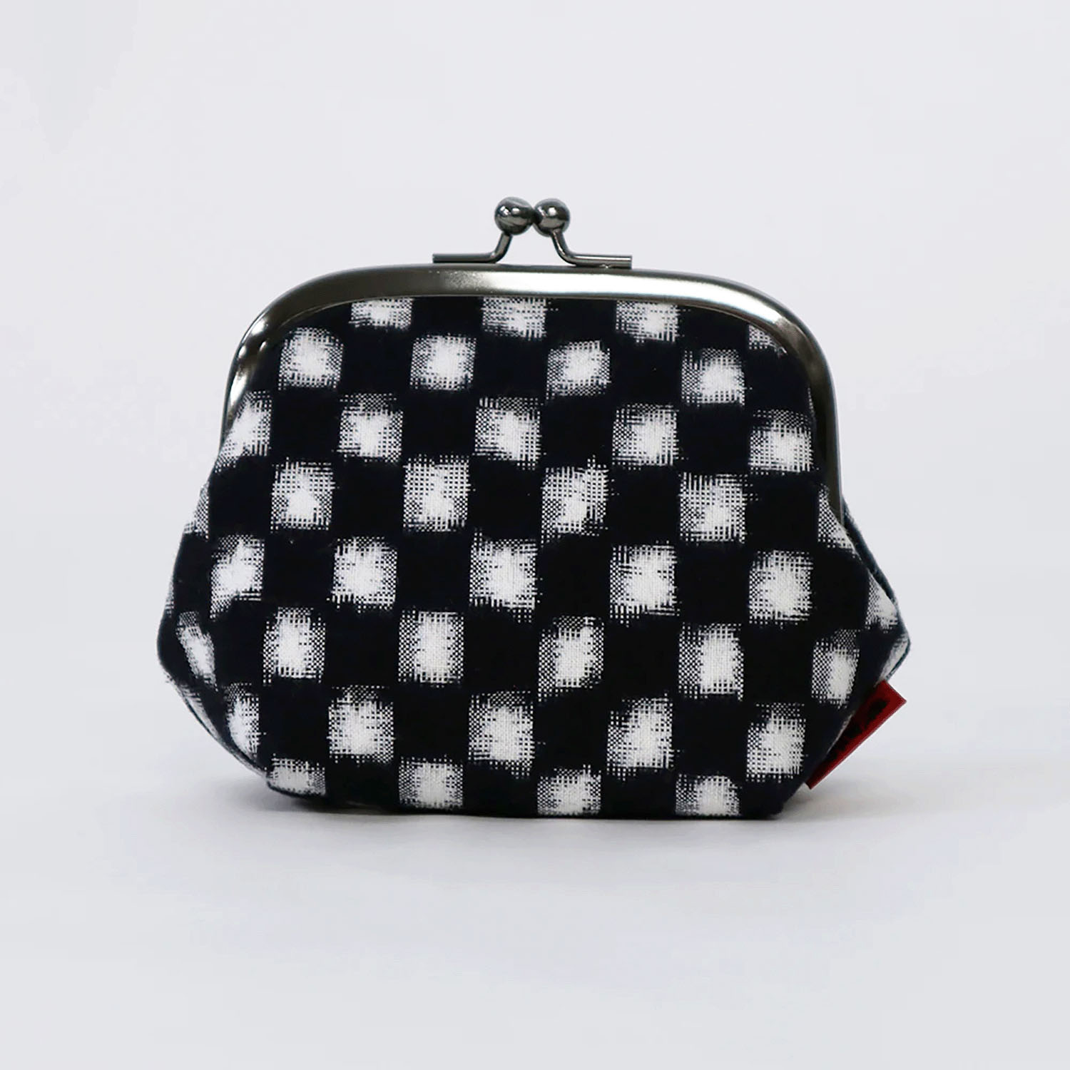 久留米絣 がま口3．5寸大 角丸 - 画像4