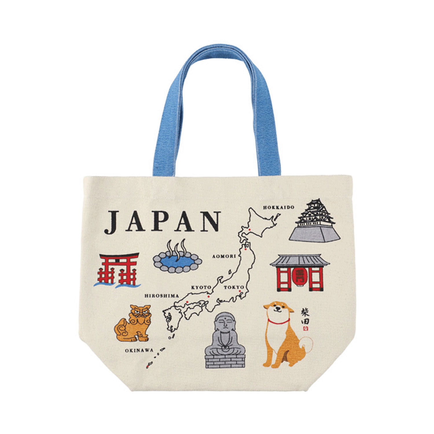 トートバッグM にほんちずしばた