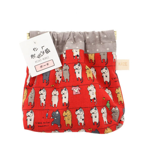 洗濯猫 ばね口ポーチ - 画像3