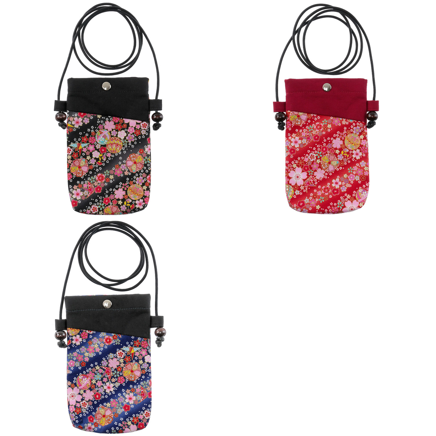 友禅花てまり スマホポシェト - 画像1