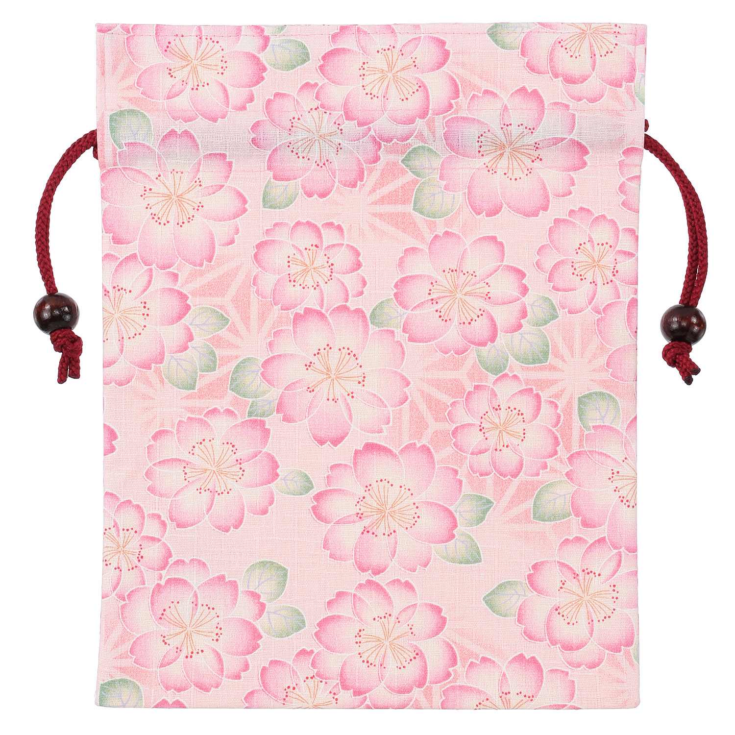 平巾着 桜 ピンク - 画像1