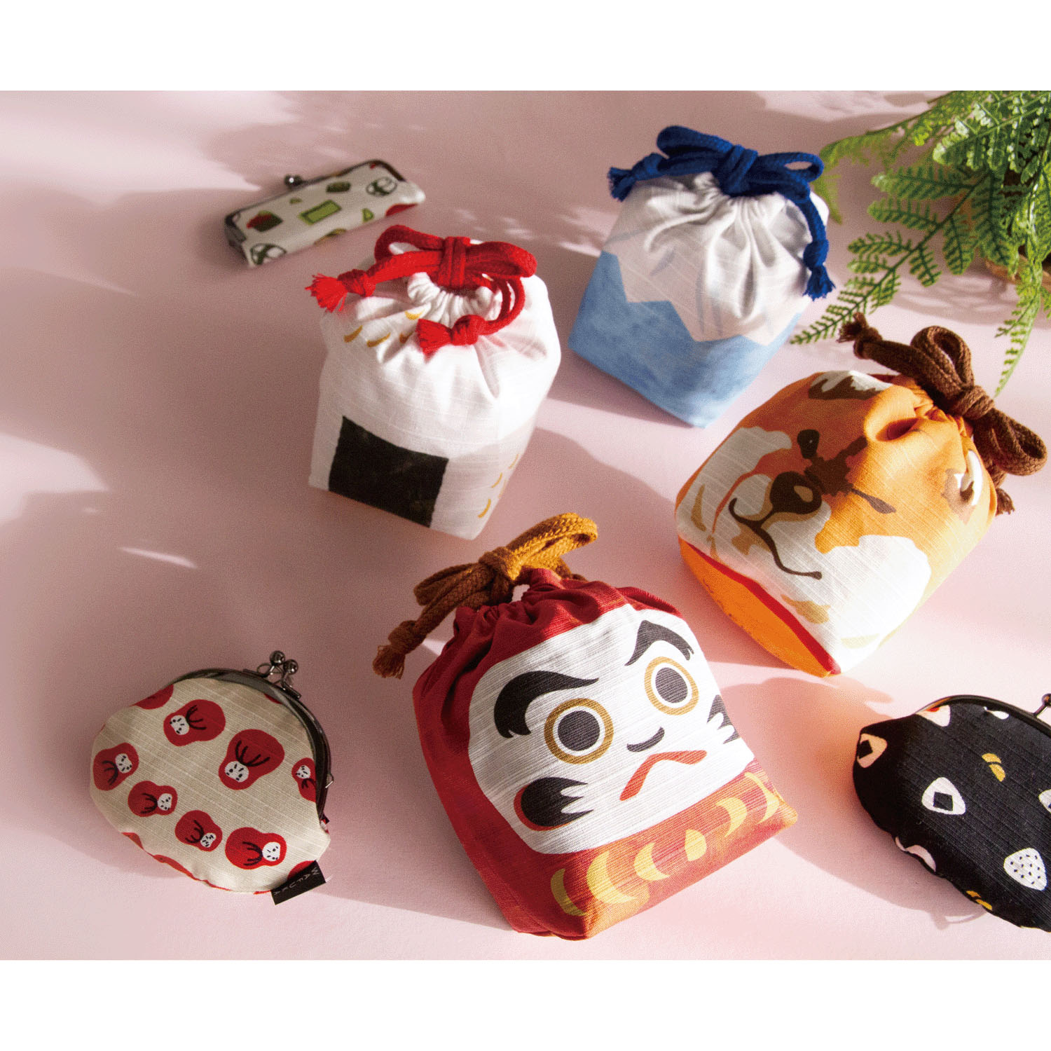 和モチーフ巾着袋 小 - 画像2