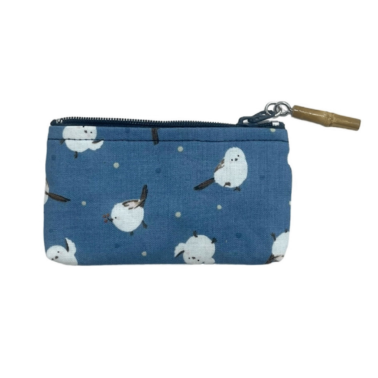 シマエナガ竹玉付小銭入れ - 画像3