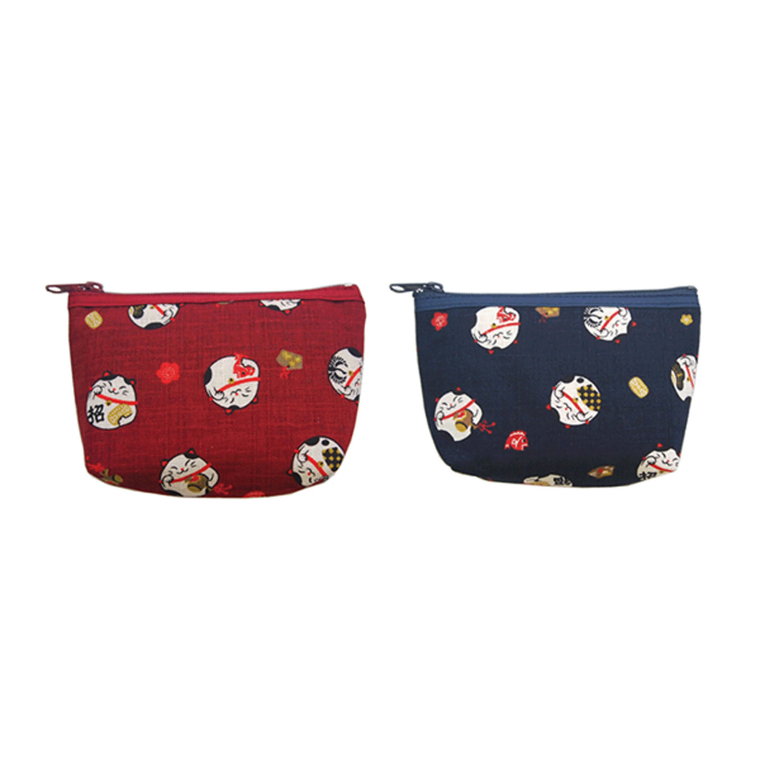 縁起屋福丸ねこ ミニポーチ - 画像1