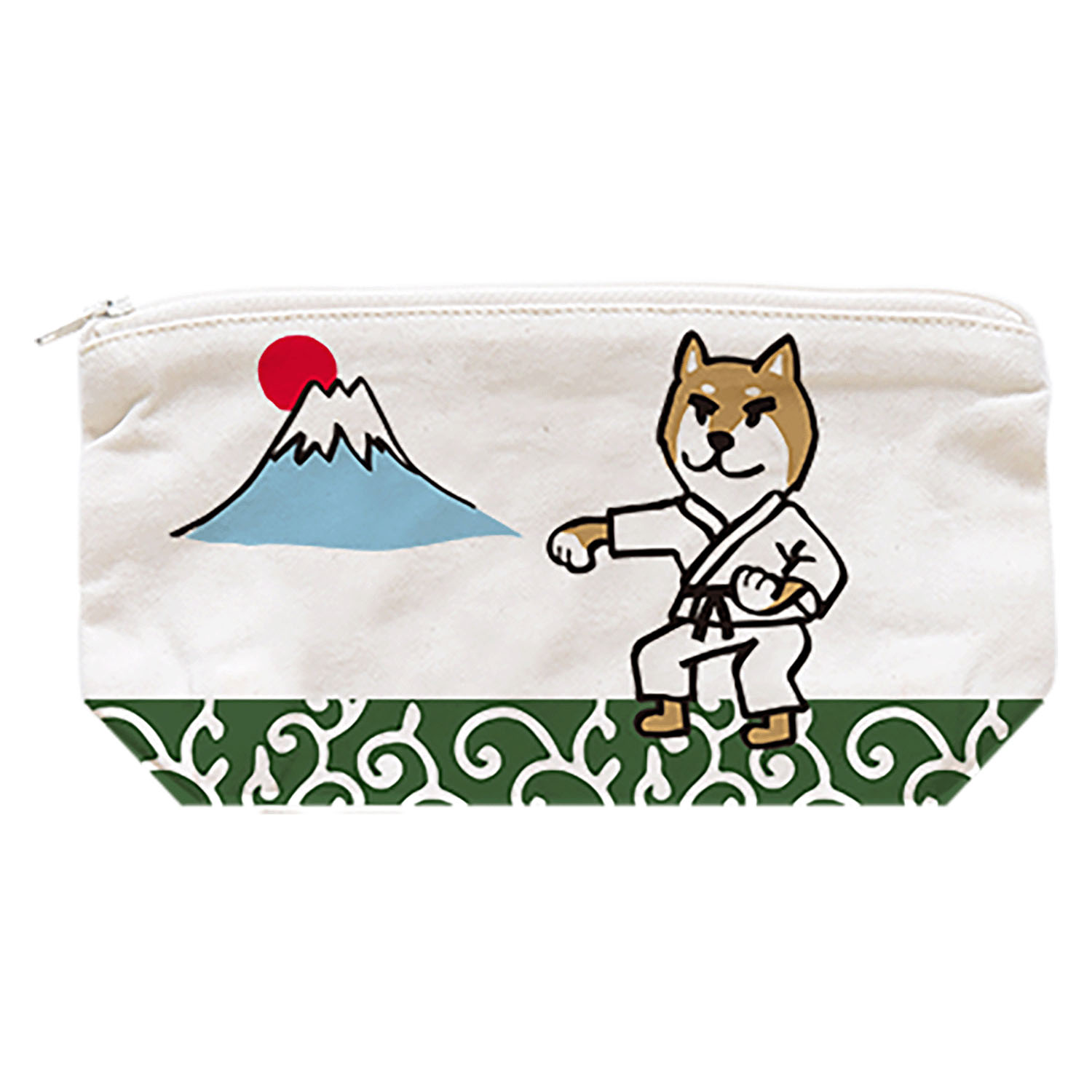 ジッパーポーチ空手犬 - 画像1