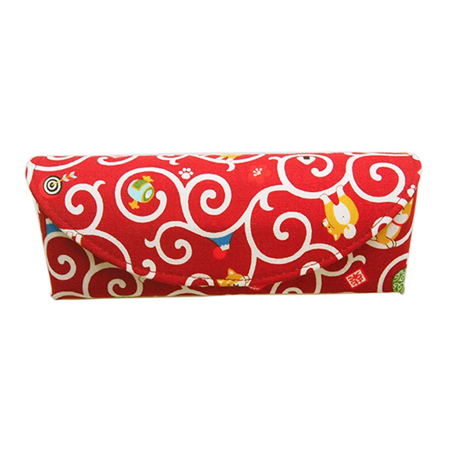 縁起屋 柴犬唐草 眼鏡ケース （スリム） - 画像2