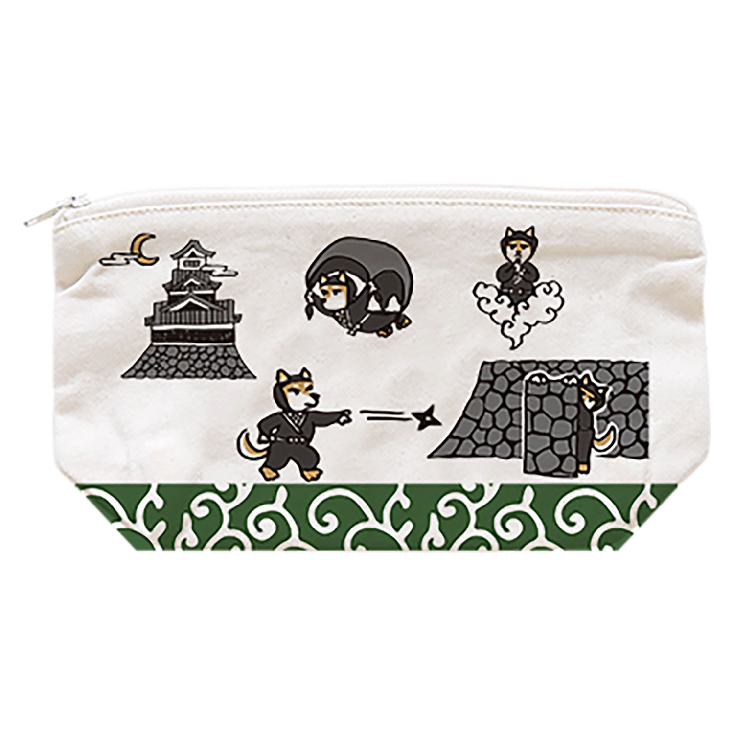 ジッパーポーチ忍者犬 - 画像1