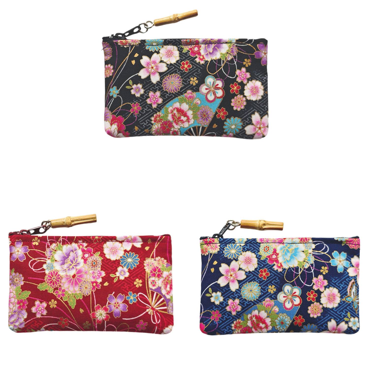 華ざくら 竹玉付小銭入 - 画像1