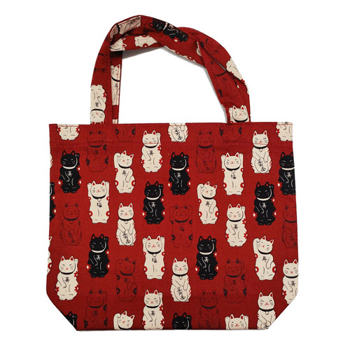 【2026年4月1日より価格変更】福あつめ 招き猫 ちょこっとバッグ（裏・不織布張り） - 画像3