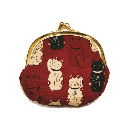 福あつめ 招き猫 3．3口金小銭入 - 画像3