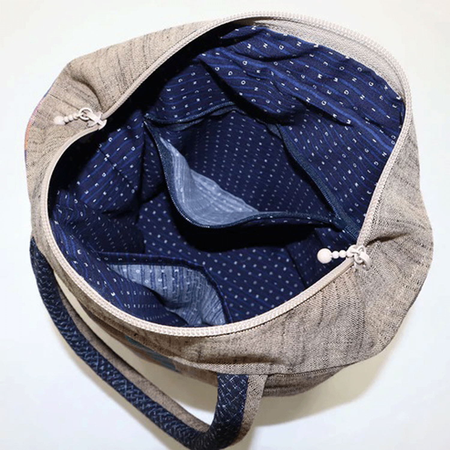 久留米絣 儀右ヱ門 トートバッグ 祝来る - 画像11