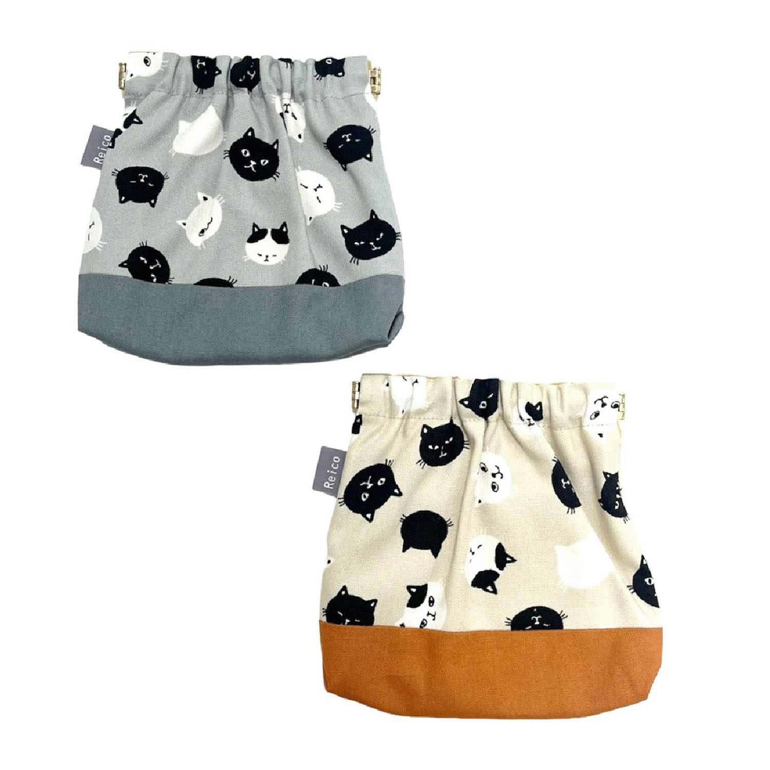 ばねポーチ猫フェイス