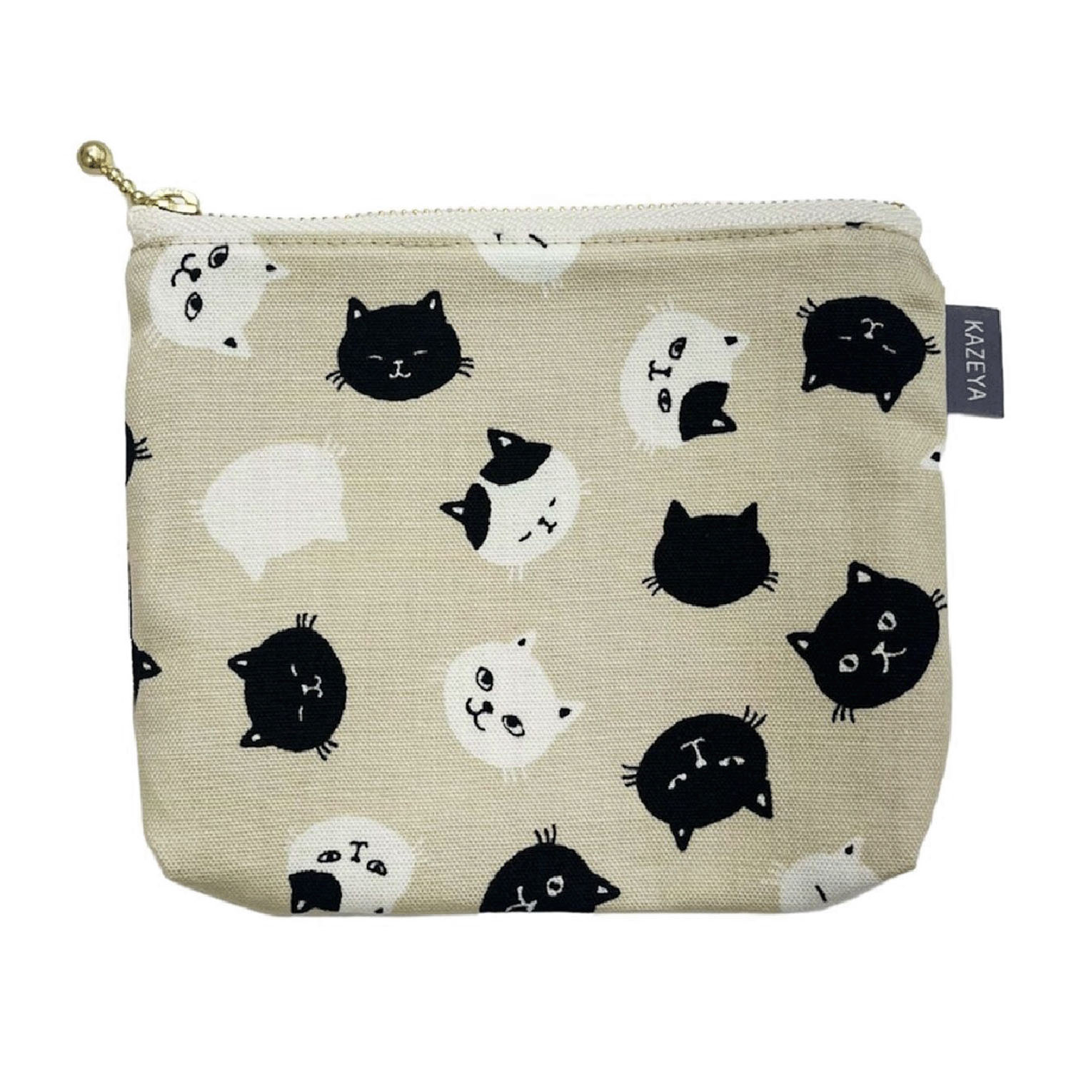 ファスナーポーチ猫フェイス - 画像3