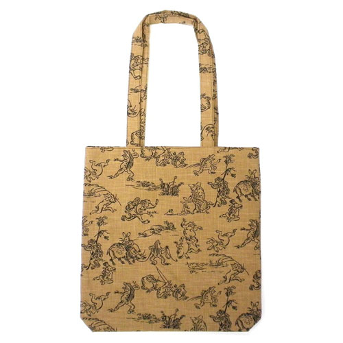 鳥獣戯画 肩掛けトートバッグ - 画像1