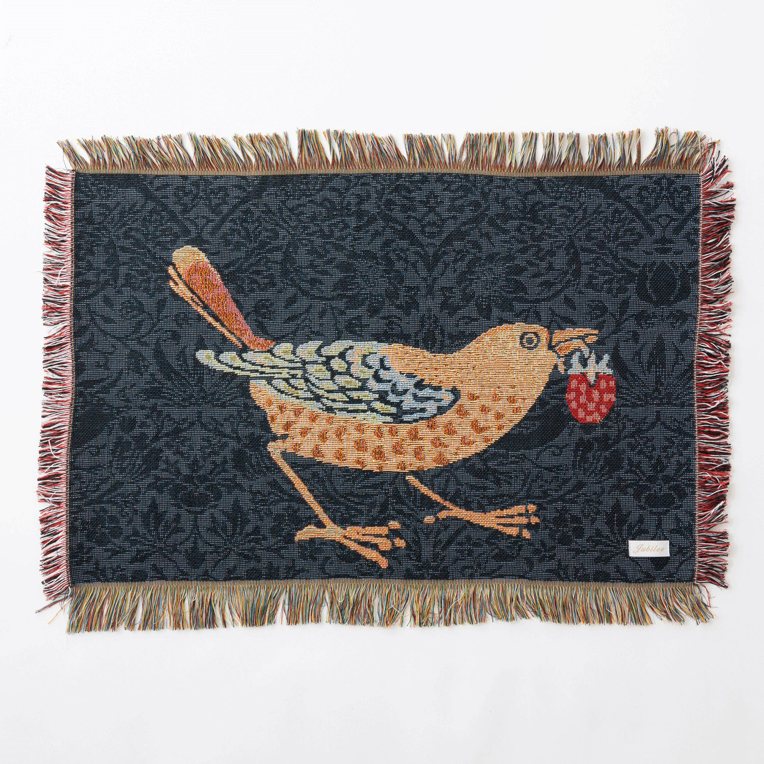 ジャガード織スローケット 鳥 - 画像5