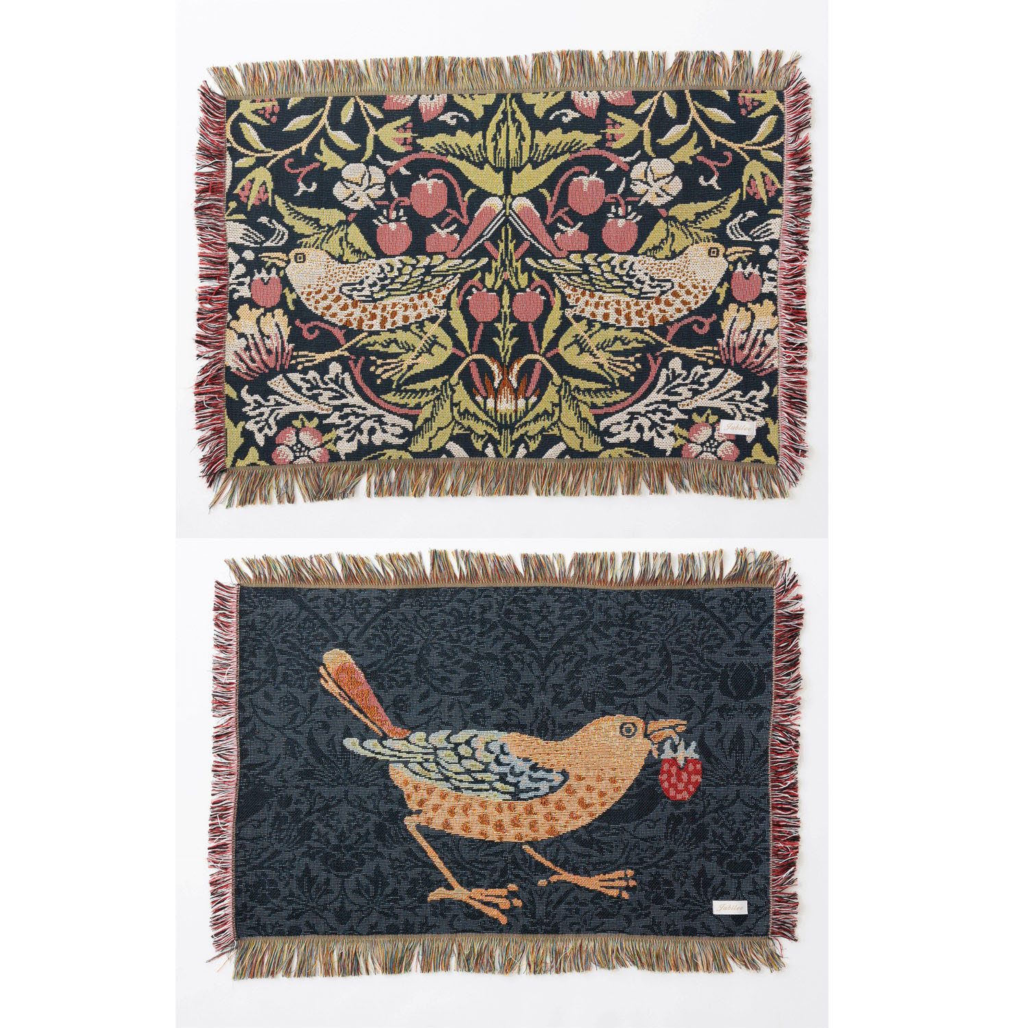 ジャガード織スローケット 鳥