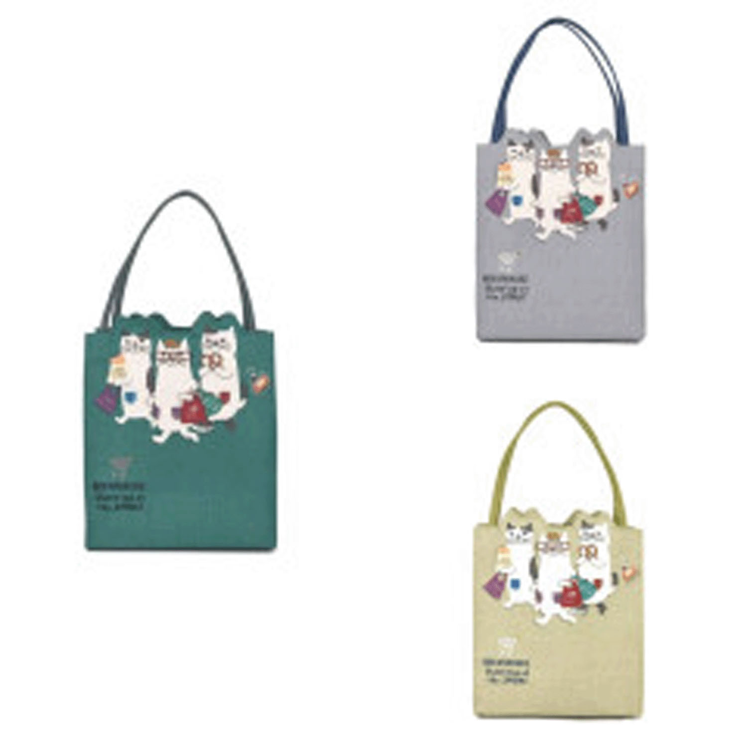 ダイカットトート ショッピングネコまるけ