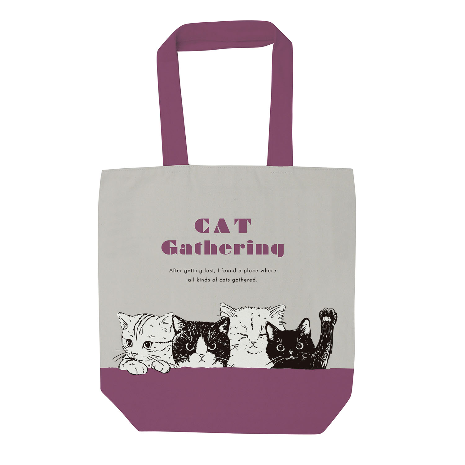 トートバッグ  キャット集会 - 画像1