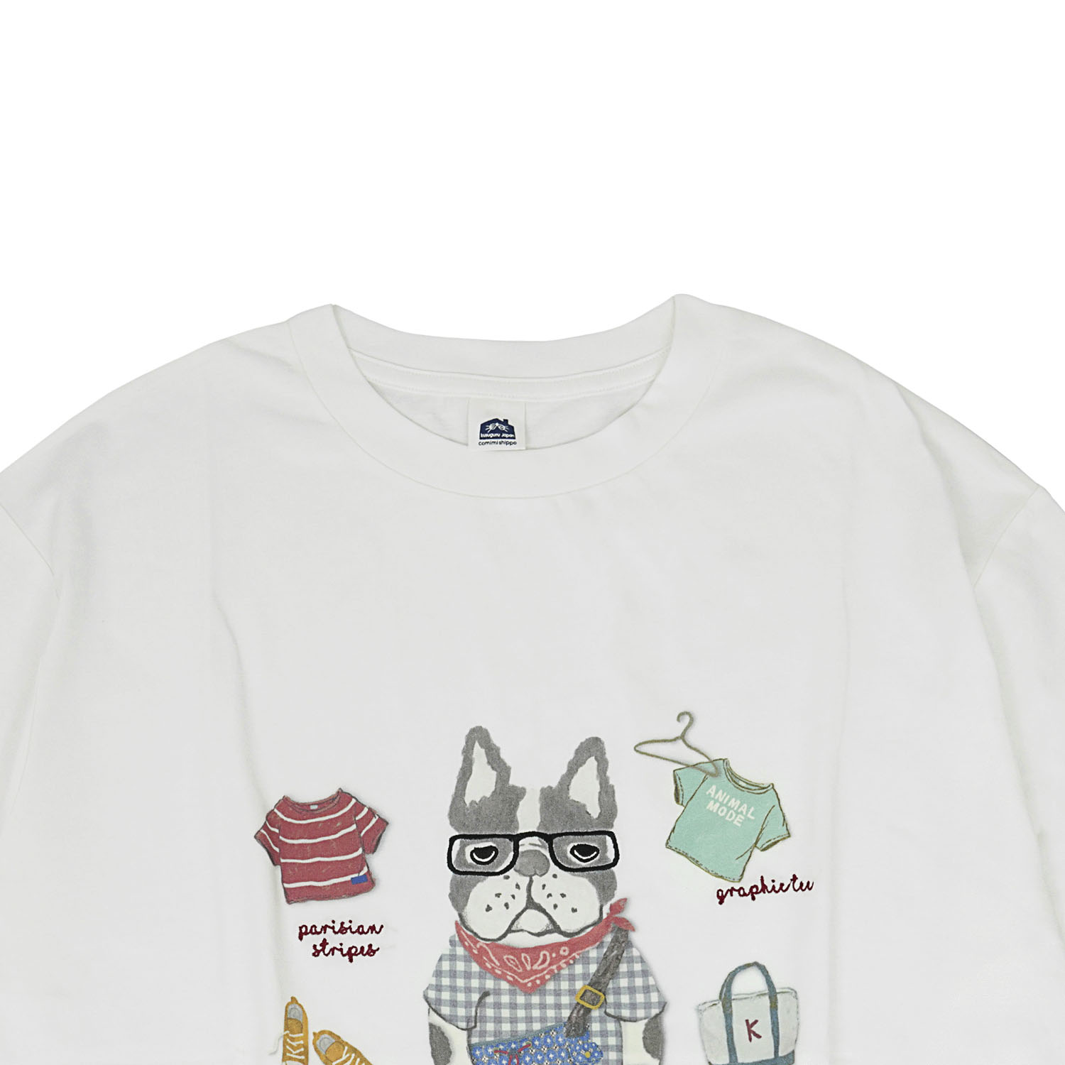 接触冷感 オフホワイトTシャツ パウロ柄 - 画像2