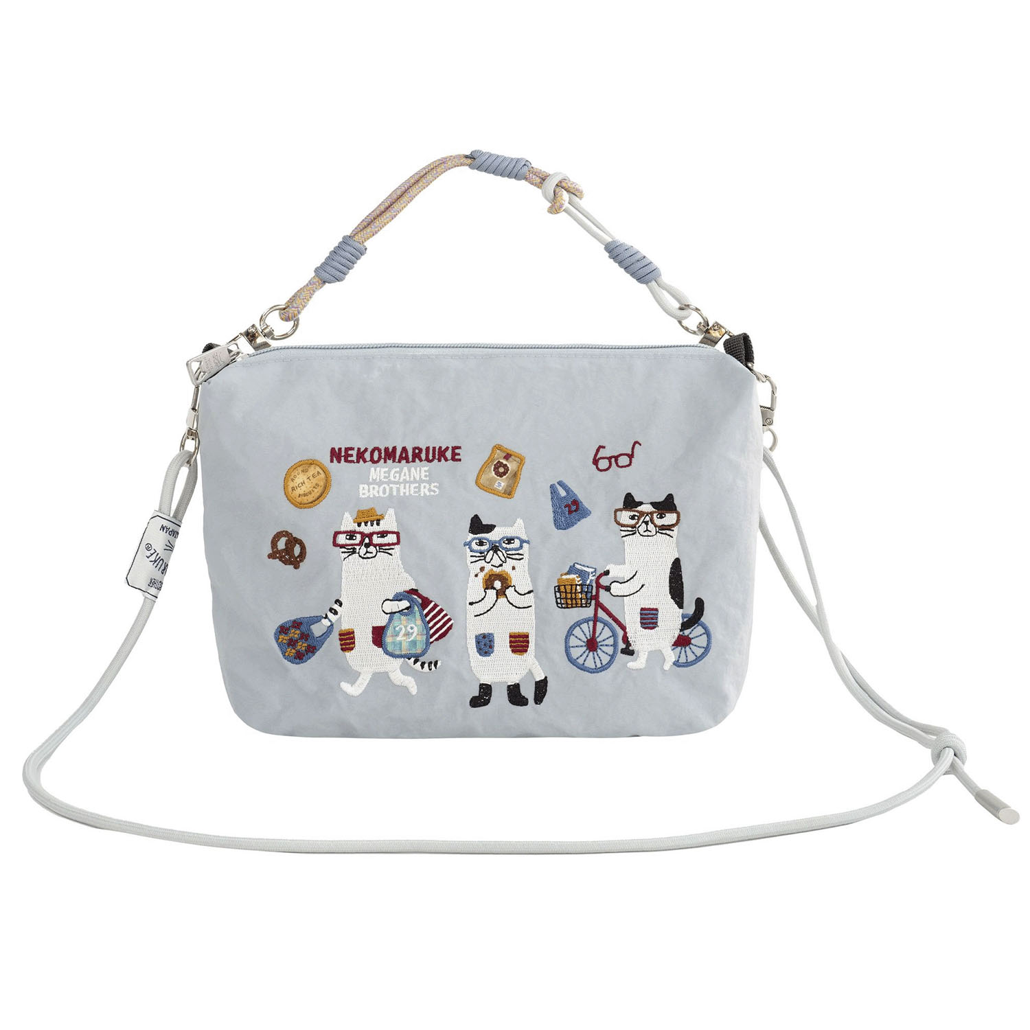 パラコートポシェット ネコまるけ柄 - 画像1