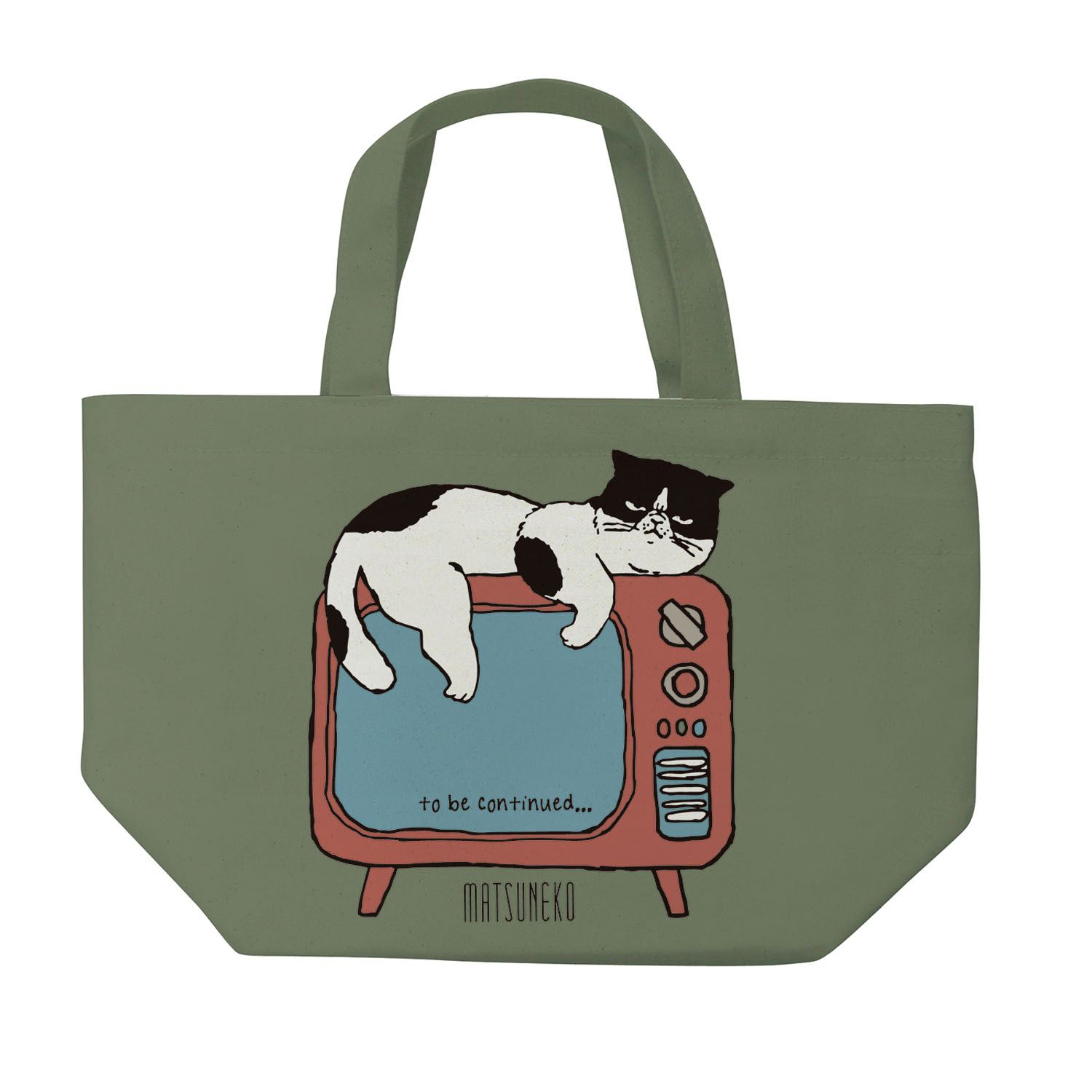 ミニトートバッグ マツネコテレビ