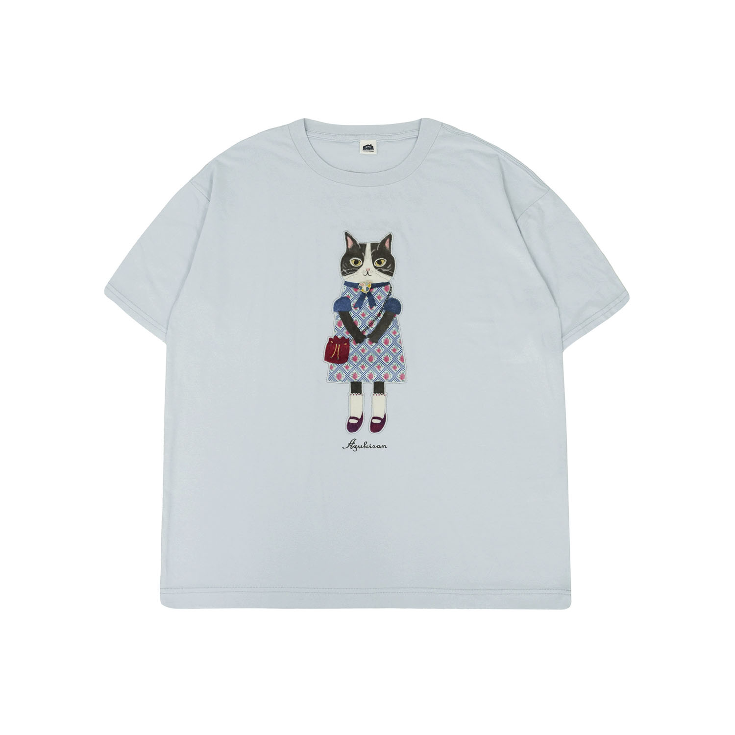 アップリケ＆刺繍Tシャツ あずきさん柄 - 画像1