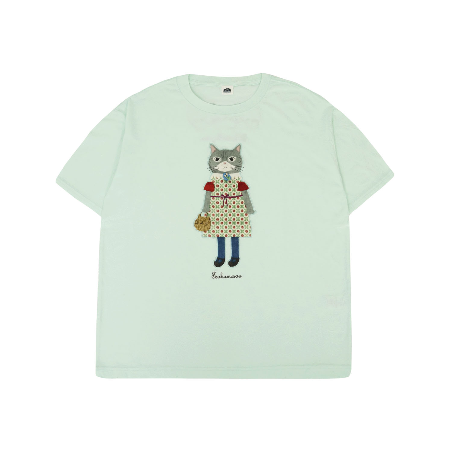 アップリケ＆刺繍Tシャツ つばめさん柄 - 画像1