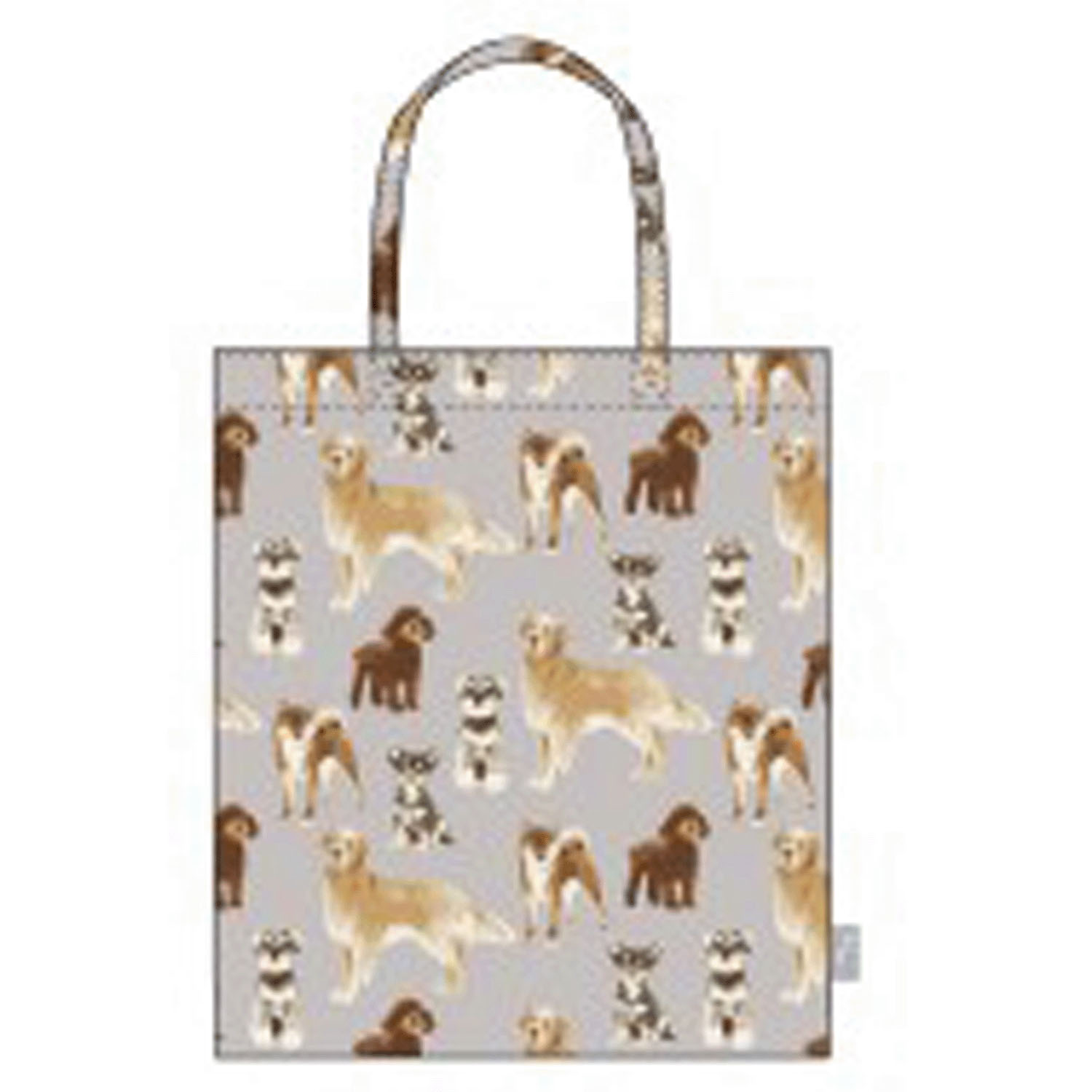 マチなしトートバッグ メニードッグ グレイ - 画像1