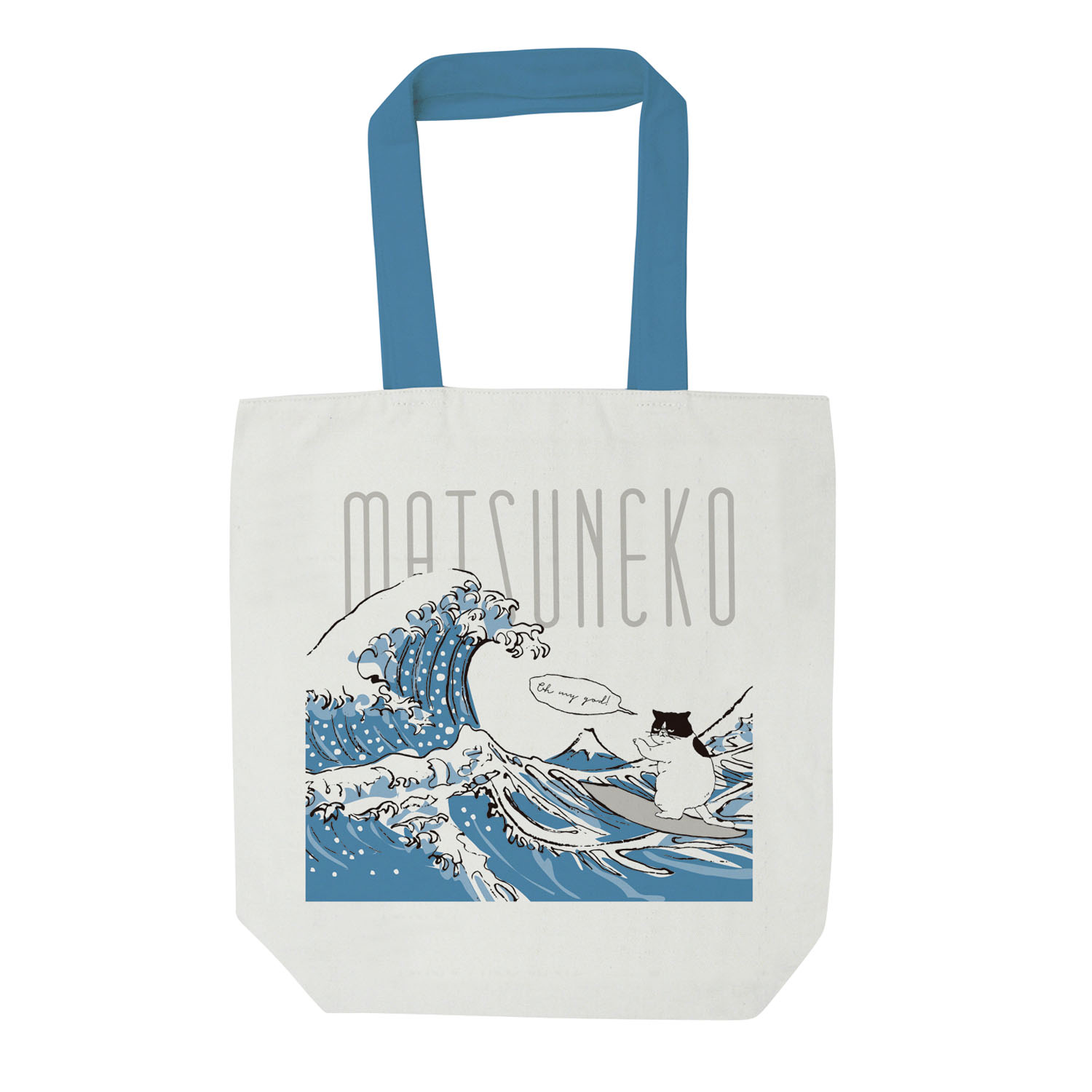 トートバッグ マツネコ荒波 - 画像1